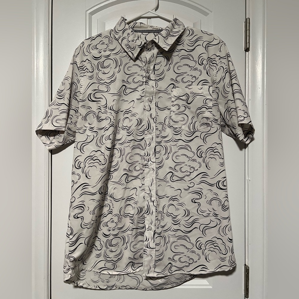 NWOT!Men's Black and White Patterned Shirt